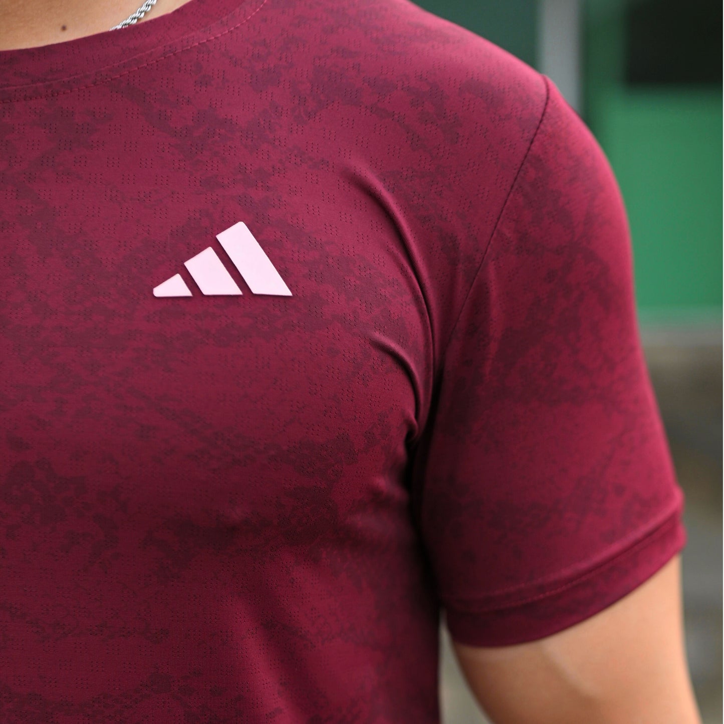 (Shirt Only) Rexa Maroon Mesh Active Shirt – Lycra 4-Way Stretch | Lightweight & Performance Fit
